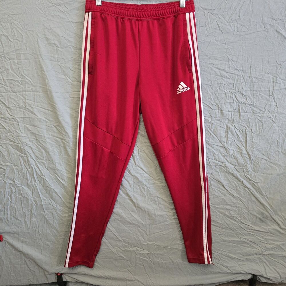 Adidas Tiro 19 Training Pants Mens Med. Red Track Pants Tapered Soccer Aeroready